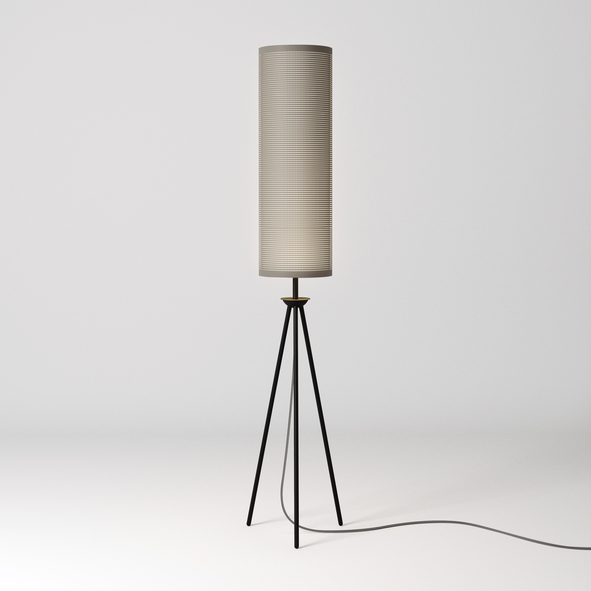 luminária de piso aurora, de felipe hess para lumini