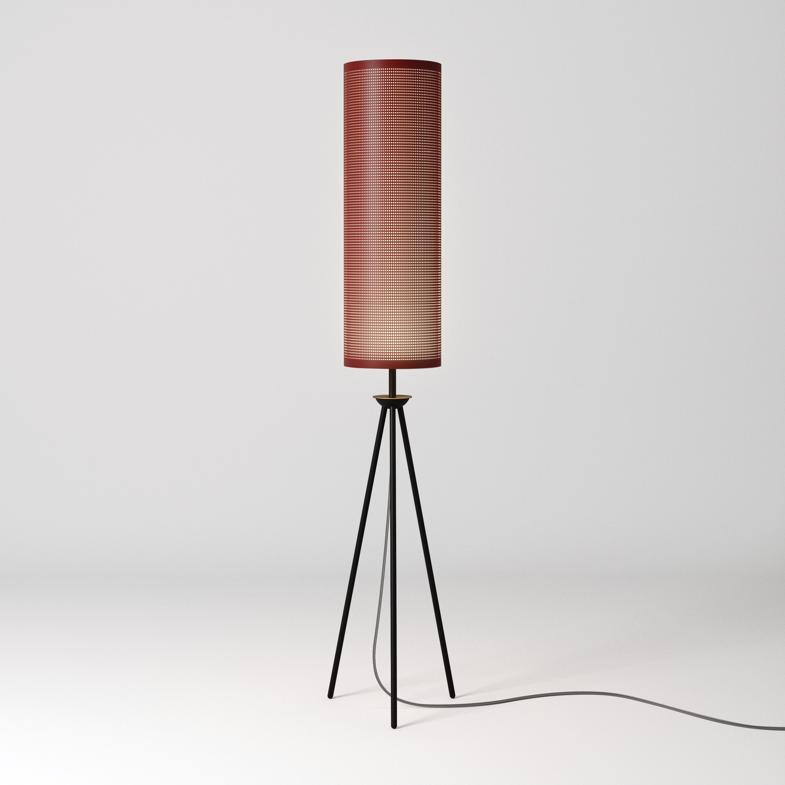 luminária de piso aurora, de felipe hess para lumini