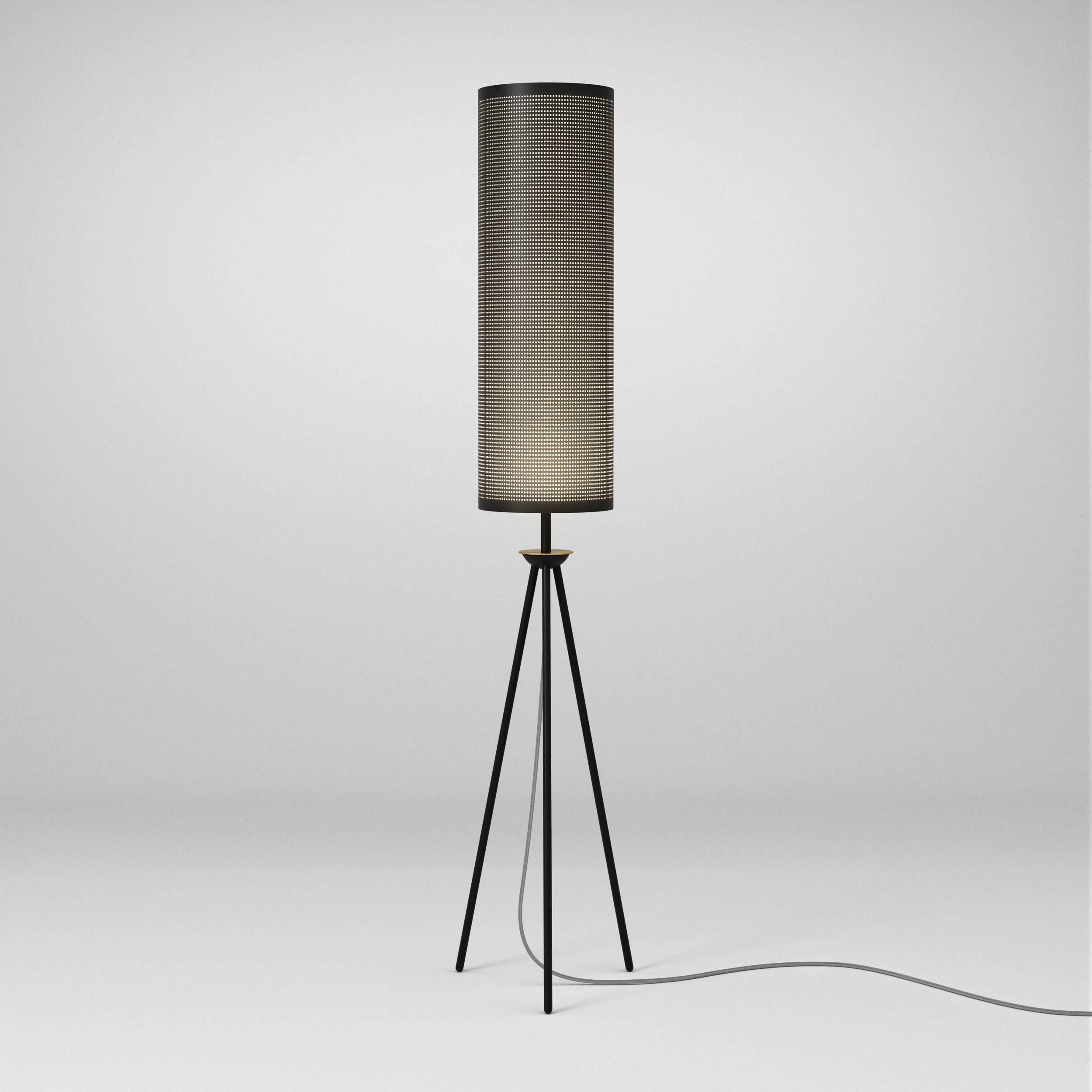 luminária de piso aurora, de felipe hess para lumini