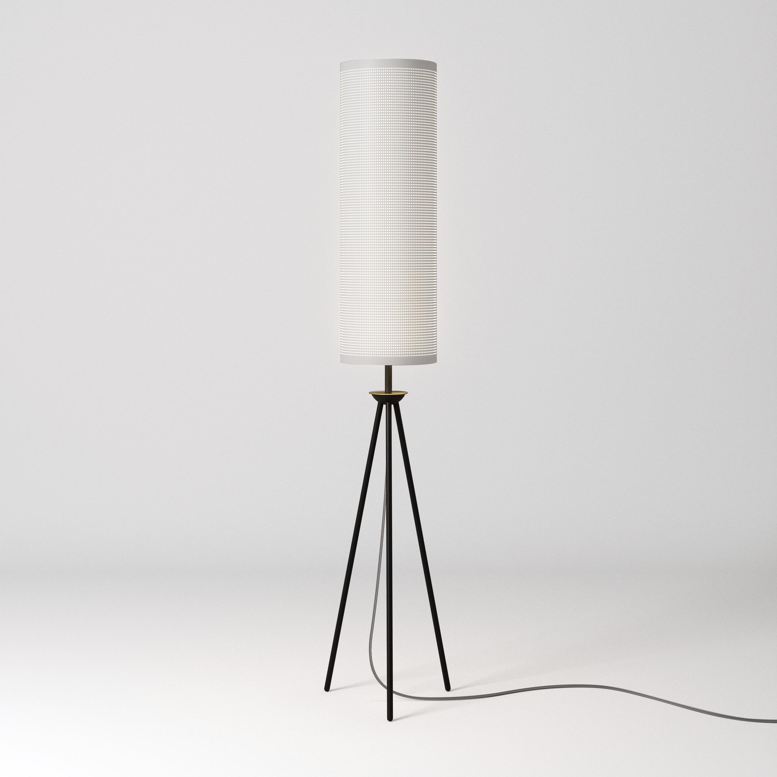 luminária de piso aurora, de felipe hess para lumini