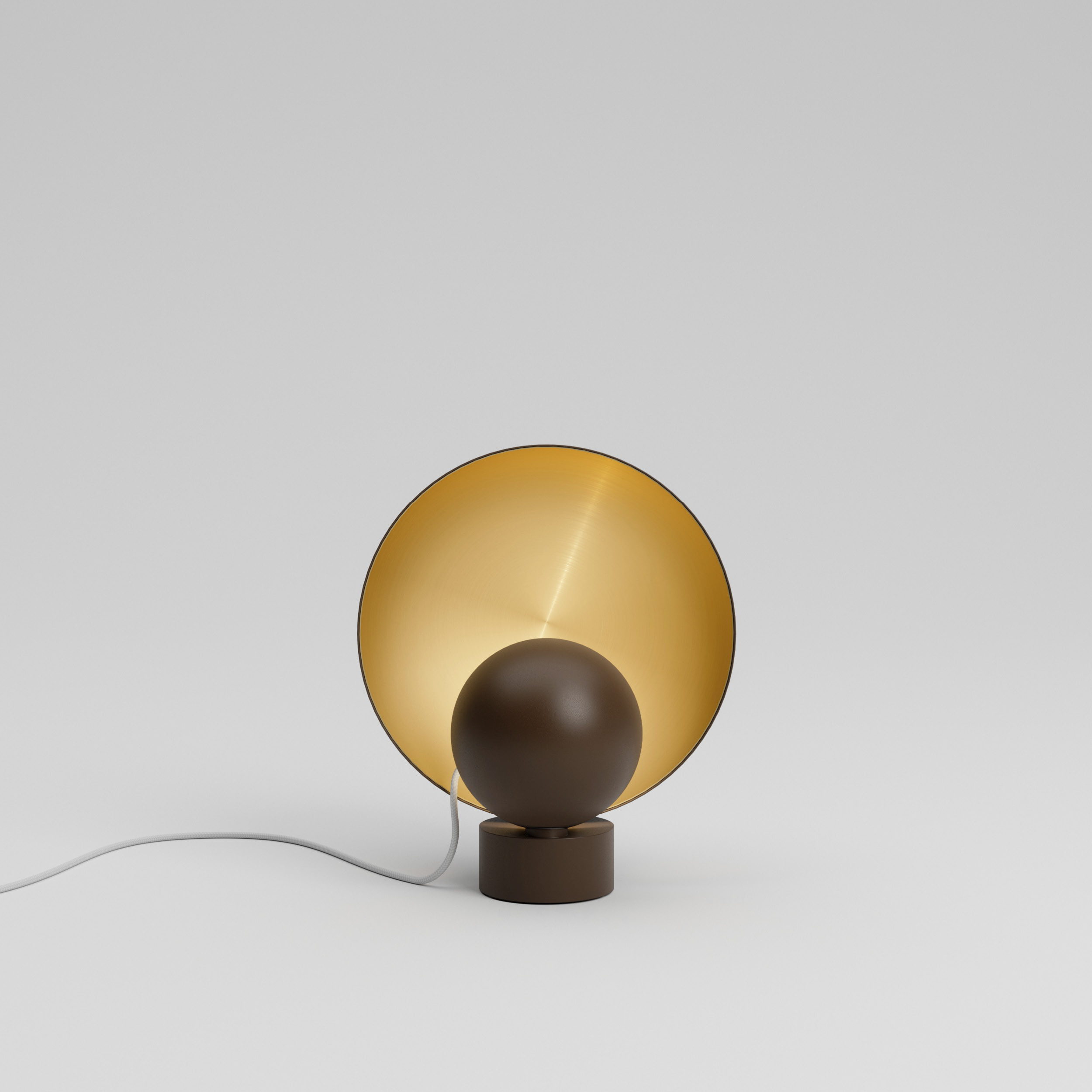 luminária de mesa e piso mini sol, de mnma studio para lumini