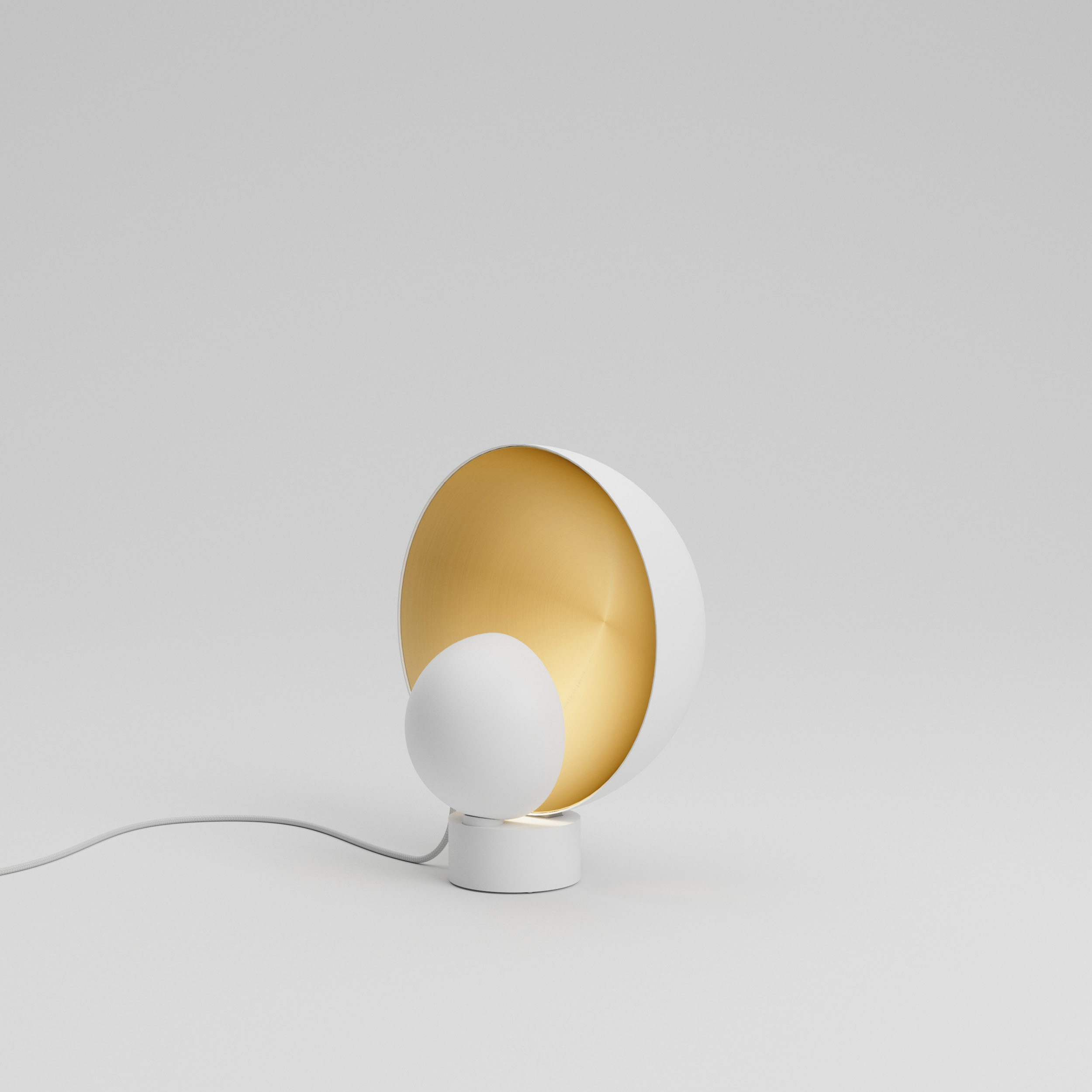 luminária de mesa e piso mini sol, de mnma studio para lumini