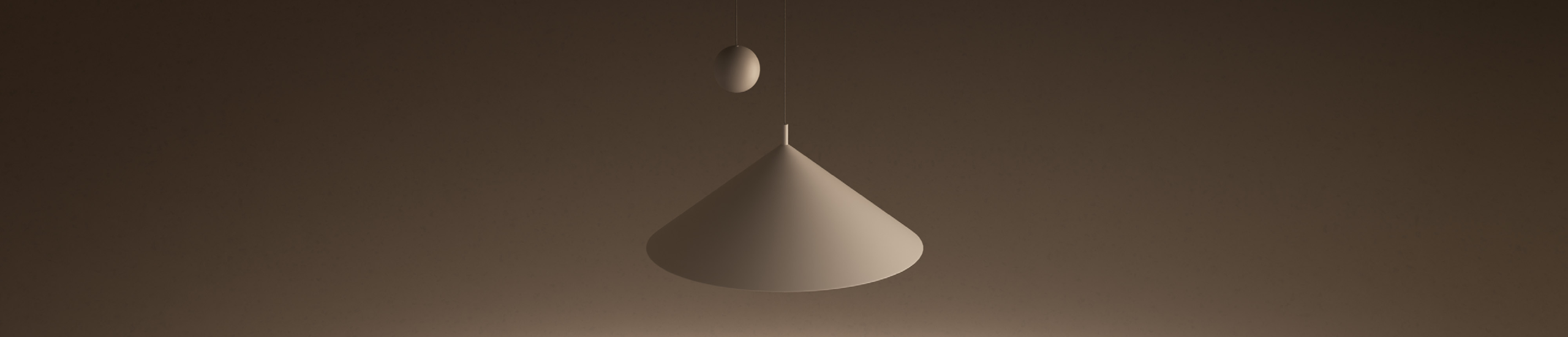 luminária e-cone, de carolina maluhy para lumini