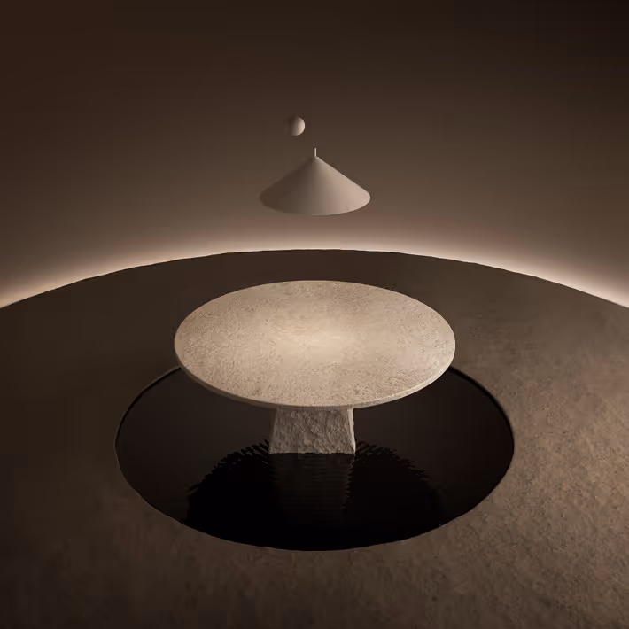 geometria e luz: e-cone, por carolina maluhy, uma conversa sobre o equilíbrio entre formas e a interação com a luz - image