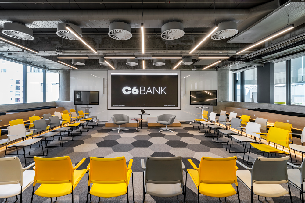 c6 bank, por perkins & will, foco luz e desenho e lumini
