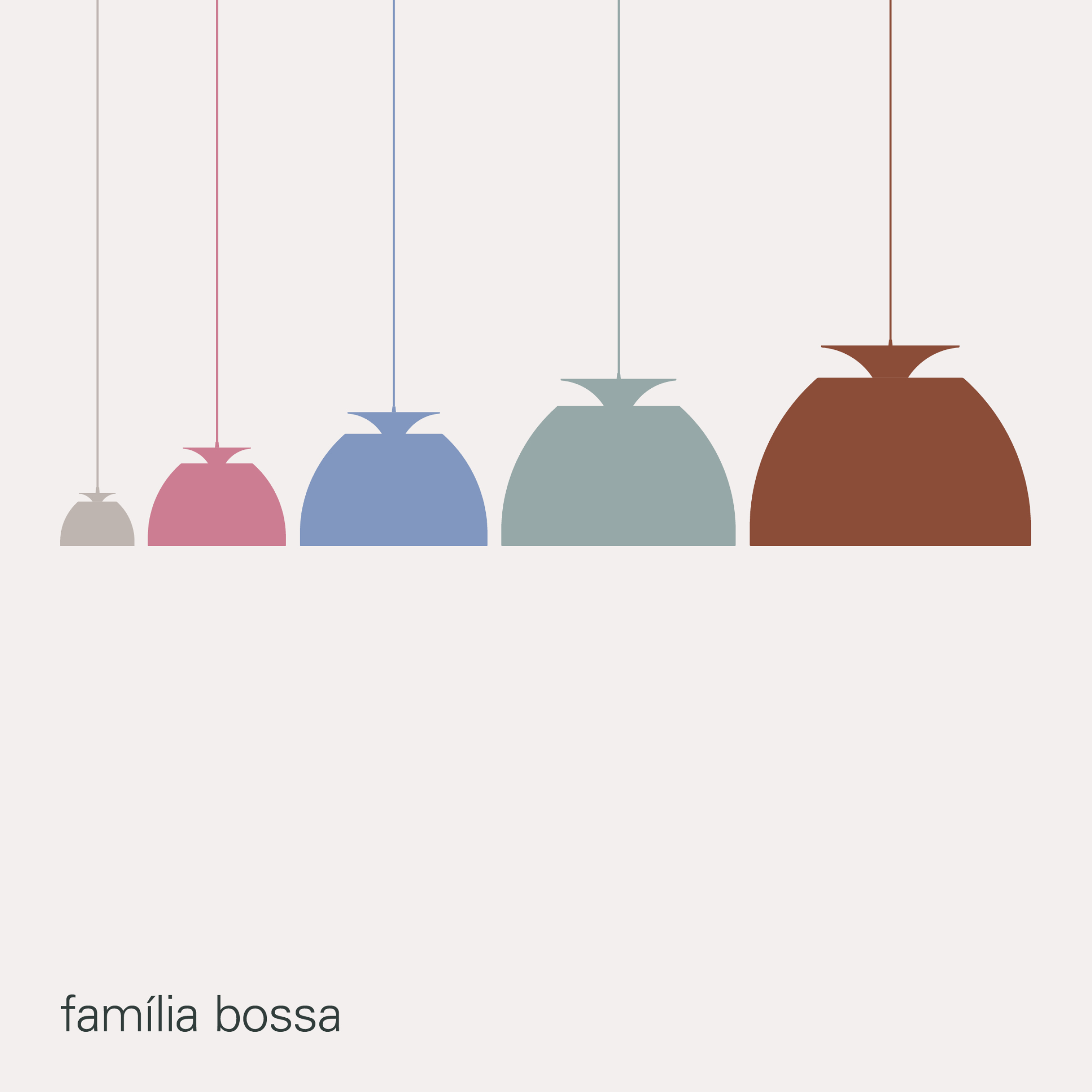 luminária bossa, por fernando prado para lumini, bossa 20 anos