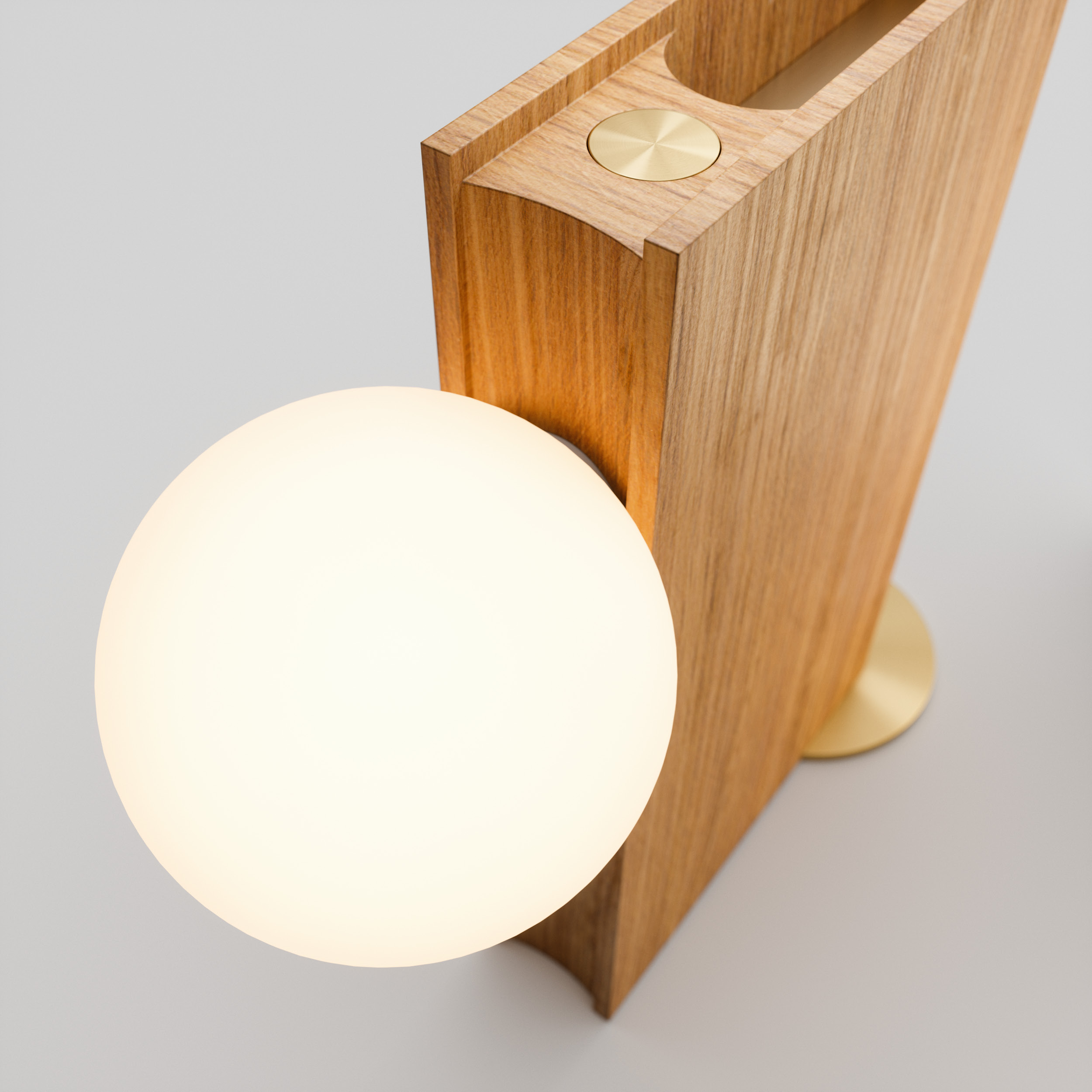 luminária de mesa entrelinhas, de miguel pinto guimarães e thiago bernardes para lumini