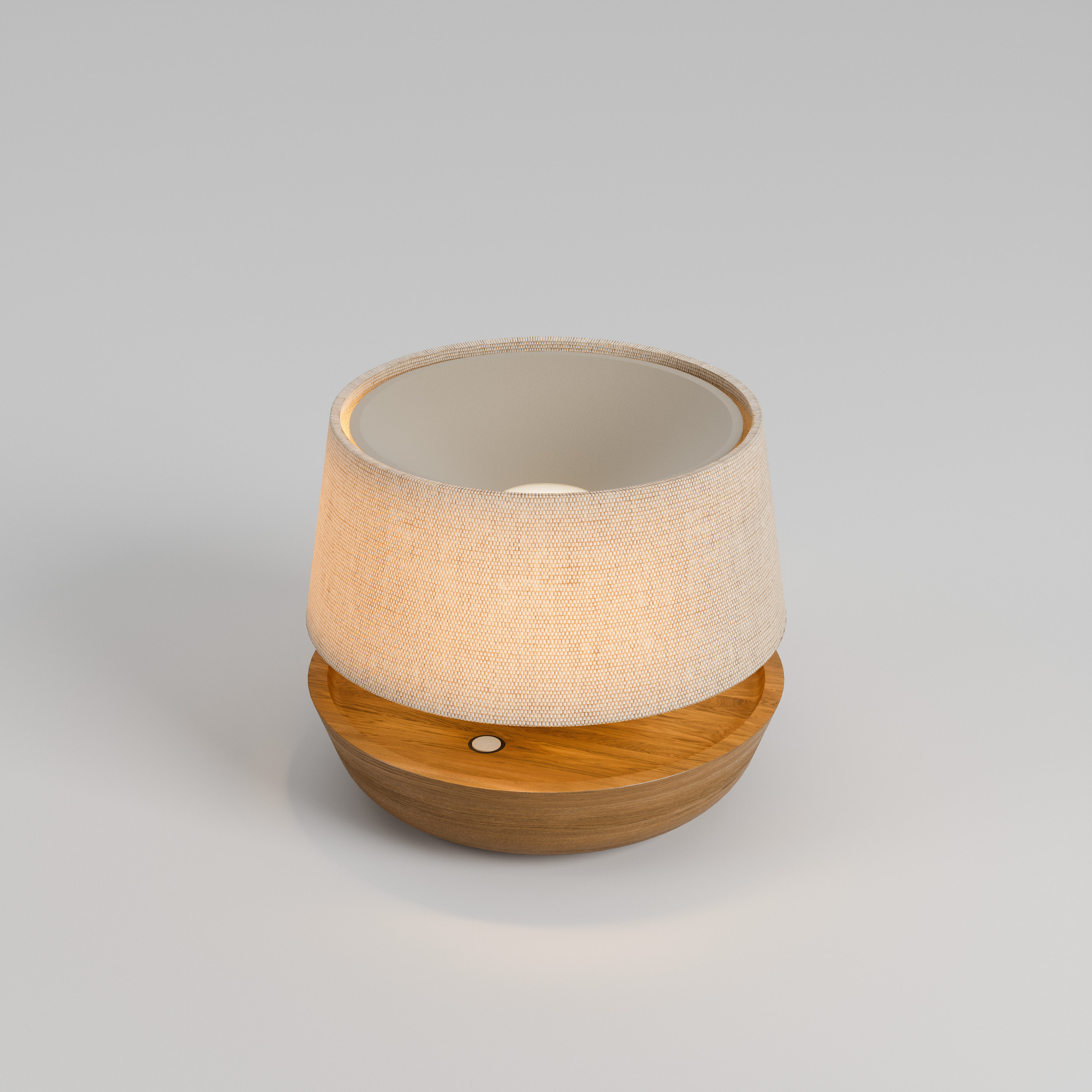 luminária de mesa abajur nord 200 t portátil, design fernando prado para lumini