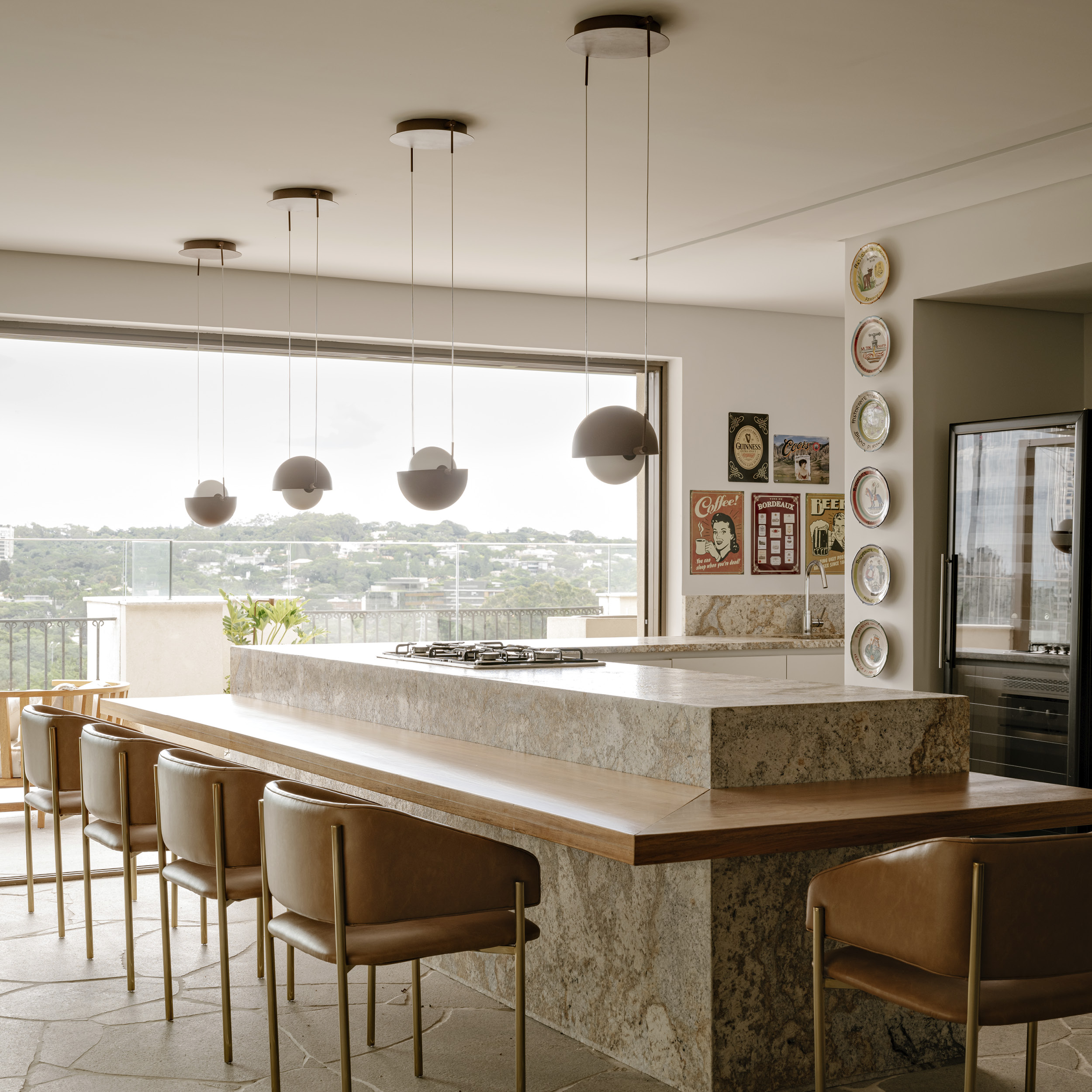 luminária pendente norte/sul, de sol camacho para lumini