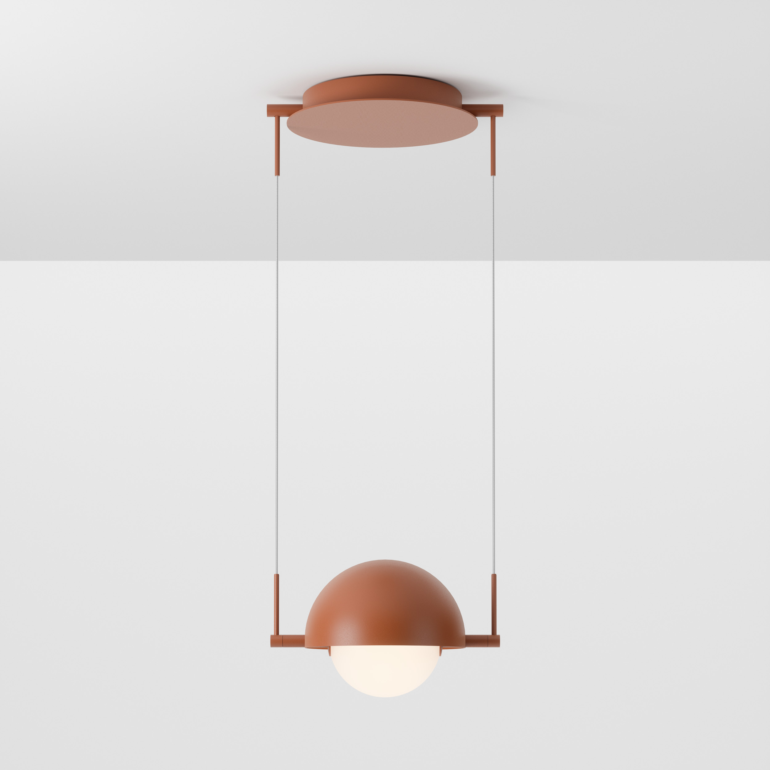 luminária pendente norte/sul, de sol camacho para lumini