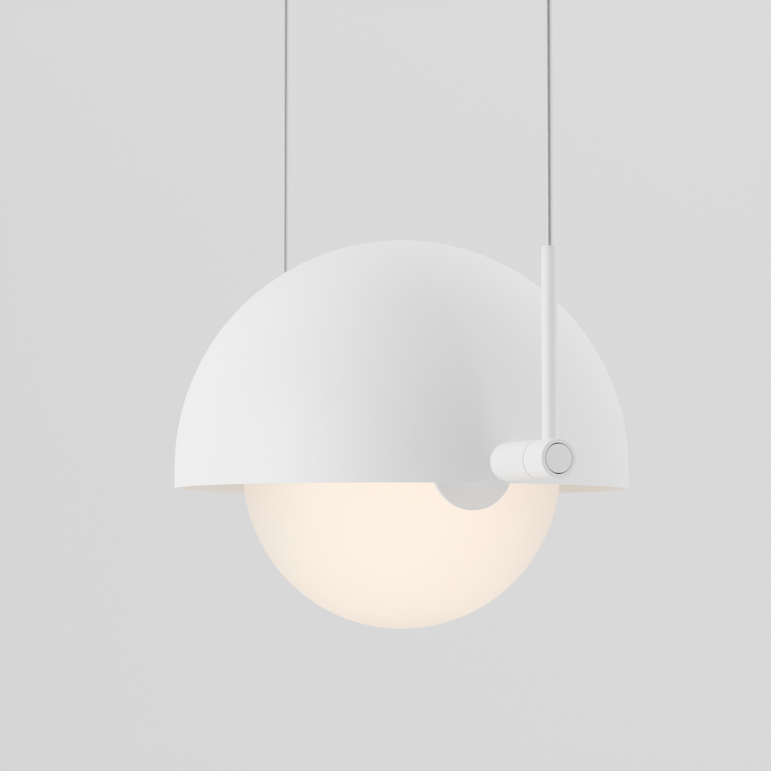 luminária pendente norte/sul, de sol camacho para lumini