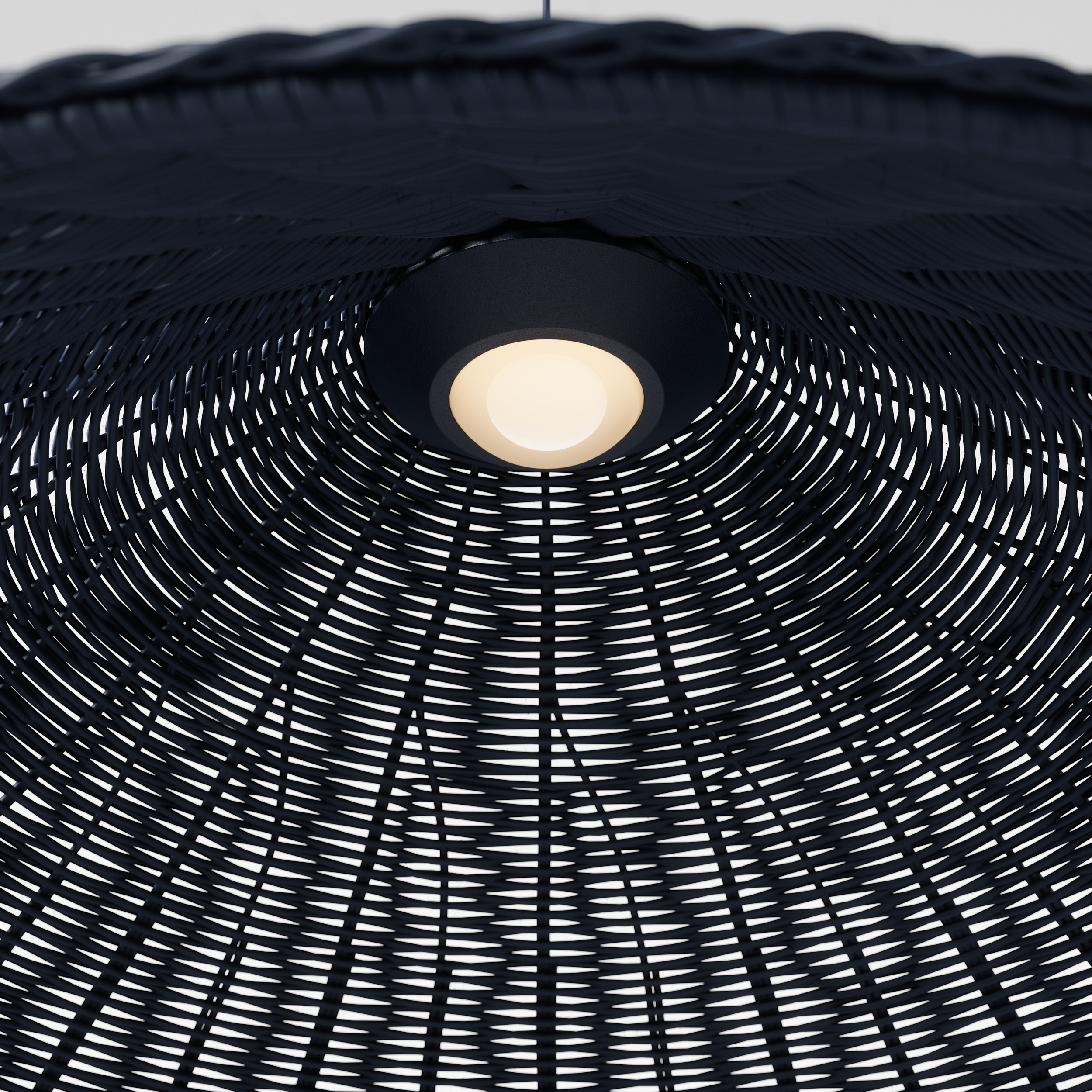 luminária pendente e-cone s fibra, de carolina maluhy para lumini