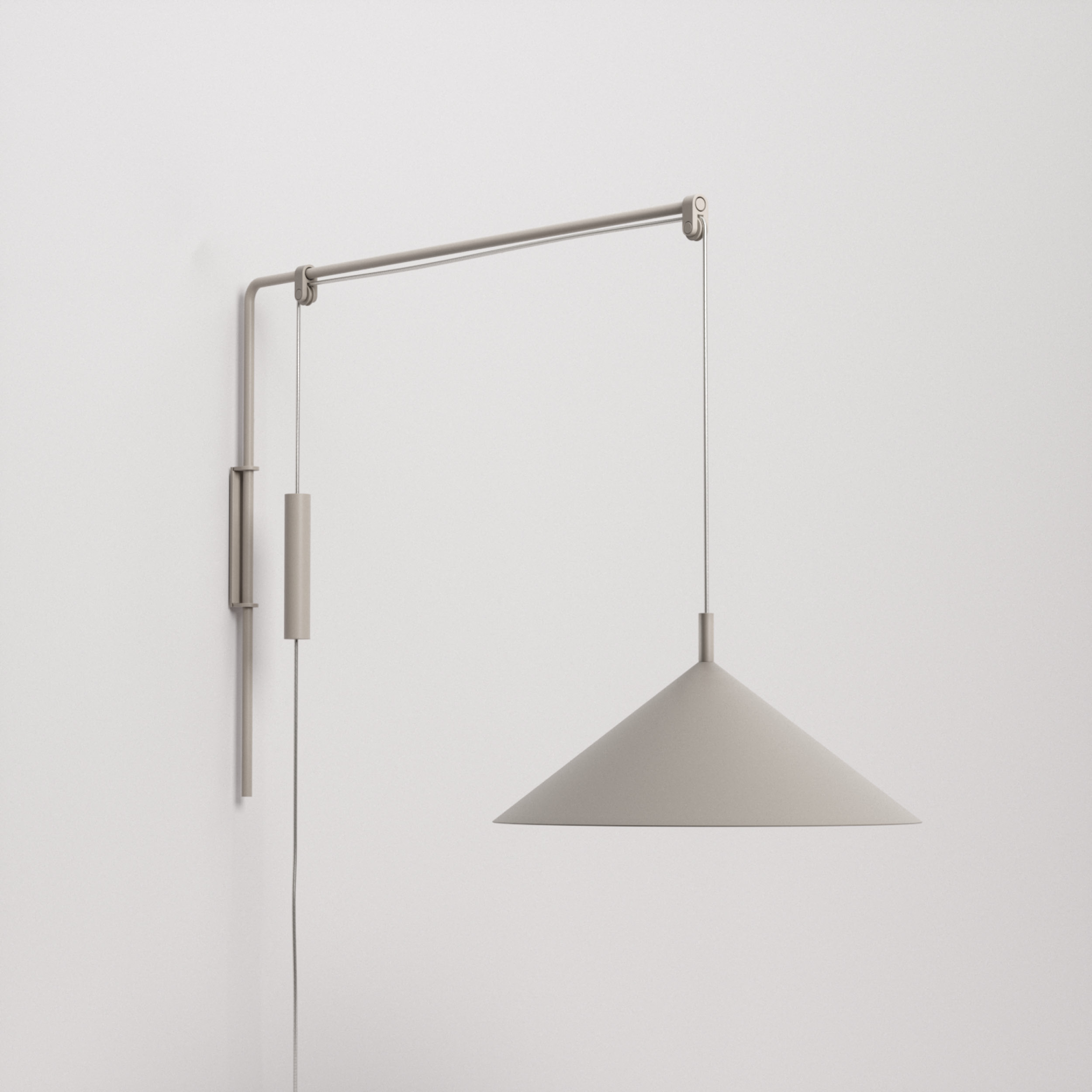 luminária de parede arandela e-cone w, de carolina maluhy para lumini