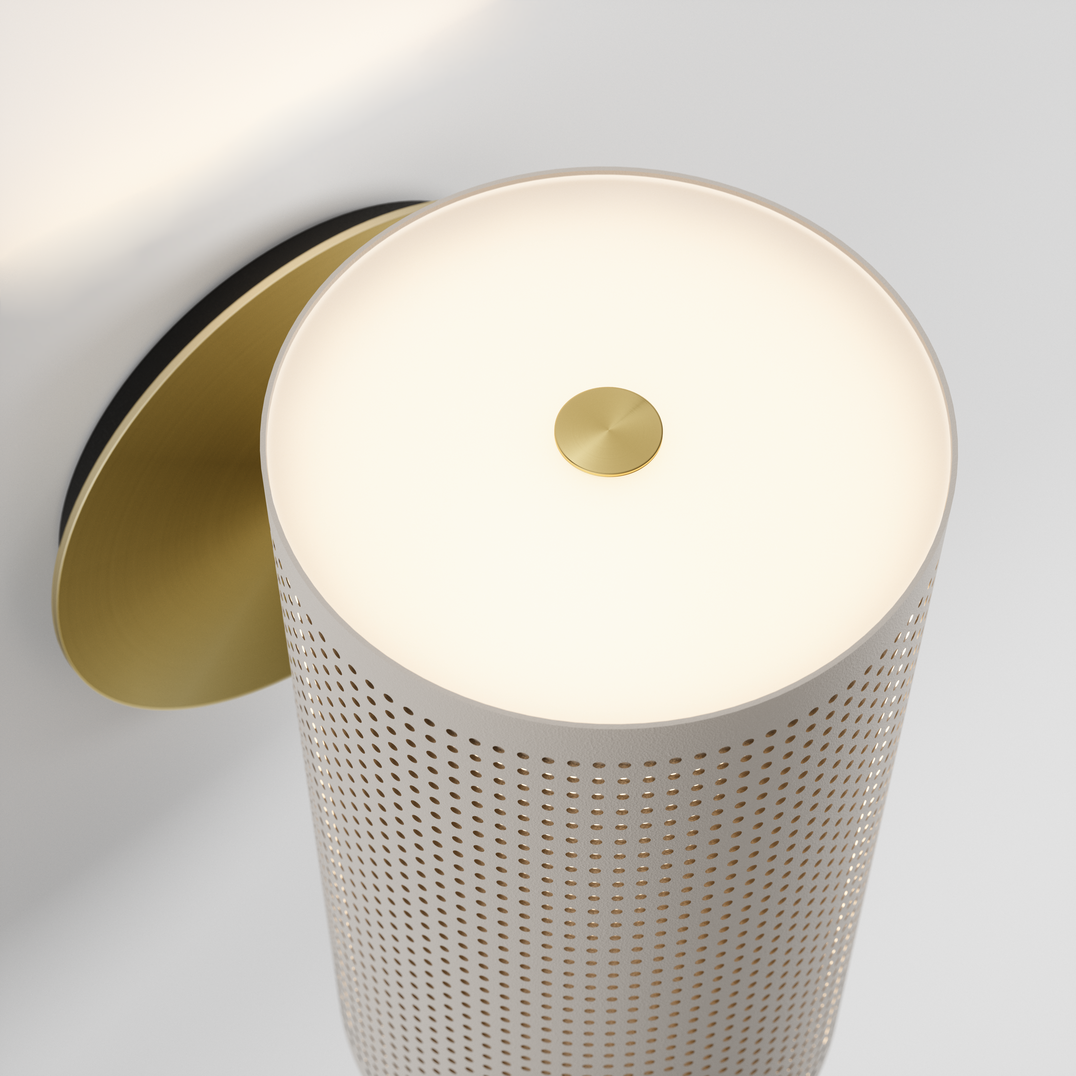 aurora w gesso- detalhe perspectiva superior - cinza areia